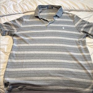 Polo by Ralph Lauren Men's Gray Striped Shirt xl